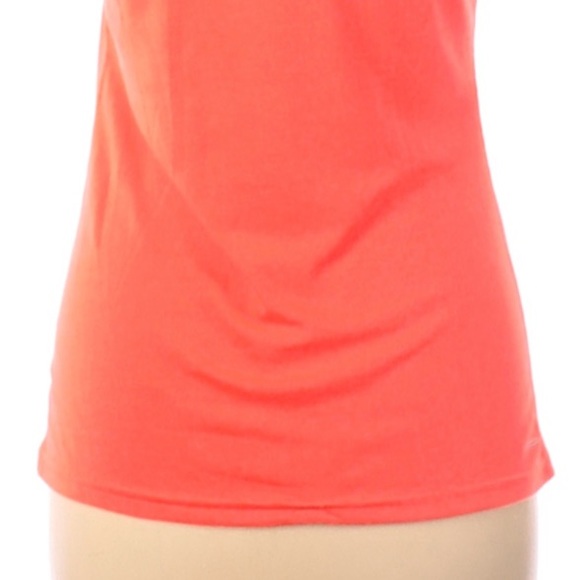 Adidas Active V-Neck T-Shirt in Tangerine, Pink/Orange - Picture 4 of 4